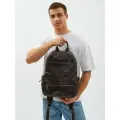 Рюкзак городской PouchMan, мужской, натуральная кожа, большой, для ноутбука, 15 л, 29х41х13 см, коричневый