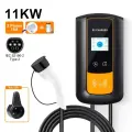 EV Wallbox 7,6 кВт/11 кВт/22 кВт для зарядки электромобиля в разъеме Type2 220 В 380 В Зарядное устройство для электромобилей 16 А 32 А с управлением через приложение, 11kw 16A 3 phase, TYPE2
