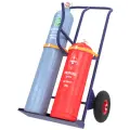 Тележка - сварочный пост RUSKLAD КП 2 У с пневматическими колёсами и системой фиксации баллонов КП 2 У пневмо ремень