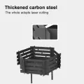 Мангал из углеродистой стали Портативный кемпинговый пикник-барбекю Угольный мангал на дровах Съемная нагревательная печь Гриль-барбекю Стойка для барбекю Принадлежности для разогрева на открытом воздухе