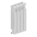 Радиатор Rifar ECOBUILD боковое подключение 500 4 секции цвет белый (RE50004)