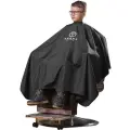 Пеньюар с неопреновым воротником REBEL BARBER Noble Black Сompact Edition