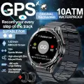 2025 Новые двухдиапазонные спутниковые GPS SmartWatch для мужчин 1,43-дюймовый AMOLED-экран Компас Сердечный ритм BT Вызов IP69 10ATM Водонепроницаемые SmartWatch Black Steel B 2A