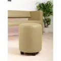 Пуф MONOFIX йокки в прихожую, для туалетного столика, в пвз, экокожа санд кофе с молоком