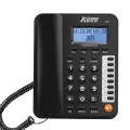 Landline telephone with night light screen for easy call management at home