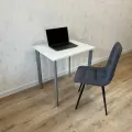 Письменный стол MyLoft 80 х 80 х 75 Белый Компьютерный Хромированные ножки Офисный