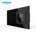 Одноклавишный сенсорный выключатель Livolo с терморегулятором (1-0)