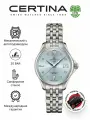 Наручные часы Certina, серебристый/голубой