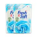 Гель для стирки всех типов тканей LION Fresh&Soft концентрированный, 2 шт по 400 мл мягкая упаковка