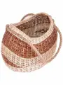 Корзина, грибная, Сумочка Татьяна цветная, ручное плетение из лозы