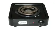 Плитка электрическая настольная Злата-113Т, черный, 1 конфорка, 100 Вт, эмалированное покрытие.