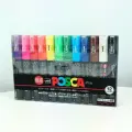 Маркеры UNI Posca 1M набор из 12 стандартных цветов толщина 0.7мм1
