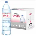 Вода минеральная Evian ПЭТ 1,5 л * 6шт - 2 упаковки