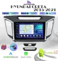 Магнитола на Hyundai Creta/Хендай Крета (2015-2021), 4/64 GB, Android 13, Bluetooth, WiFi, CarPlay, QLED экран, Android Auto, 8 ядер процессор + переходная рамка 10 дюймов