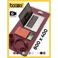 Коврик для мышки большой BOOZO Desk mate s, кожаный коврик для мыши, коврик для мышки компьютерный, винный
