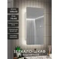Зеркало-шкаф Палантин 100*50 с нейтральной LED-подсветкой, универсальный