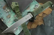 Нож Kizlyar Supreme Vector, сталь Sleipner, SW, рукоять оливковый кратон