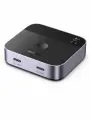 Переключатель UGREEN AW502 (55451) USB-C Switch 2 In 1 Out 4K@60Hz. Цвет: черный