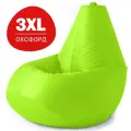 Кресло-мешок груша Bean Joy, размер XХХL, оксфорд, салатовый неон