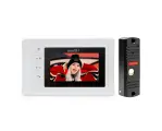 Цветной домофон в квартиру или на дачу HD ком W-417NM(белый) (Y10389458). Система поддерживает вызывную панель + 1 камеру + 1 монитор.