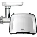 Мясорубка электрическая CENTEK CT-1604 с овощерезкой, с насадками для кеббе и колбасок, 2200Вт, кухонный комбайн