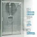 Душевой уголок GWMPSLRC863B 80x145 см, цвет фурнитуры белый матовый, стекло бесцветное закаленное 8/6 мм