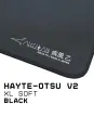 ARTISAN FX HAYATE-OTSU V2, SOFT, размер: XL 490x420x4 мм, цвет: черный, коврик для мыши, оригинал Япония, SlimFlex