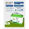 Тяговый аккумулятор First Marine MFGP 12В, 100Ач, AGM аккумулятор для лодки, мотора, 1 шт.