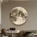 Настенные часы в форме луны; светящиеся настенные часы