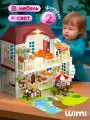 Кукольный домик с мебелью WiMi и фигуркой, дом для кукол, игровой набор