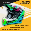 Шлем кроссовый JUST1 J22 F FRENETIK синий/Hi-Viz желтый/фиолетовый глянцевый, XL