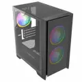 Корпус Powercase Alisio Z3B, Mini-Tower, ARGB-подсветка, 3 вентилятора, 5 кг