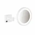 Косметическое зеркало с подсветкой AddStoris Hansgrohe 41790700, белый матовый