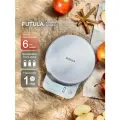 Весы кухонные до 6 кг Futula Kitchen Scale 6 белые, электронные, индикатор заряда батареи и перегрузки