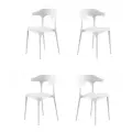 Стулья ЦМ ENOVA, пластик, белый, максимальная нагрузка 120 кг