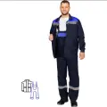 Костюм рабочий летний муж. л16-КПК с СОП син/вас (р.44-46) 170-176