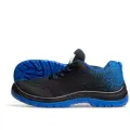 Рабочие кроссовки Балтобувь, мужские, композитный подносок, размер 43, летние, чёрные, с синей отделкой