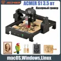 Лазерный гравер ACMER S1 3,5 Вт, рабочая зона 130×130 мм, 10000 мм/мин, идеально подходит для начинающих, портативный