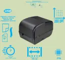 Принтер термотрансферный TTP-CRV-H108-203U (203dpi) USB