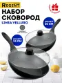 Набор сковородок с крышками 20 см, 24 см для индукционной плиты Regent inox