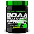 BCAA + глютамин, аминокислоты / Scitec Nutrition BCAA + Glutamine Xpress / 300 г - лайм