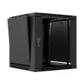 Шкаф телекоммуникационный 19 настенный 9U 600х350 черный GS-9.035G-R9005