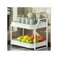 Подставка для посуды настольная двухъярусная, белый
