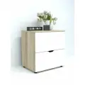 Есэндвич Grand-Лаворо-2 Комод 70х70х50 см, с ящиками (Дуб сонома/Белый)