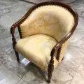 Кресло Louis от DOMKORLEONE, красное дерево (mahogany wood), текстиль, цвет орех NAA (светло-коричневый)