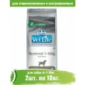 Farmina 10кг х 2шт Vet Life Dog сухой для стерилизованных и кастрированных собак 1-10кг