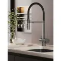 NEW. Смеситель для кухни Esko Line с подключением к фильтру EL_K122GrB, графит/черный