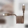 Кабель для быстрой зарядки MOMAX Mag.Link Magnetic, USB-C to USB-C, 60W, 2 метра, Цвет Песчаный