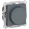 Светорегулятор (диммер) Systeme Electric (schneider Electric) SCHNEIDER ELECTRIC ATLASDESIGN, 400 Вт, скрытый монтаж, Грифель, ATN000723