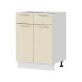 Кухонный шкаф напольный без столешницы Ксения ШН1Я 600 Белый / Ваниль глянец